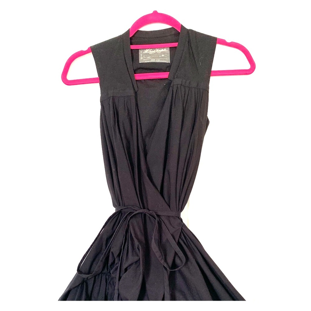 All Saints Misae Black Wrap Dress
